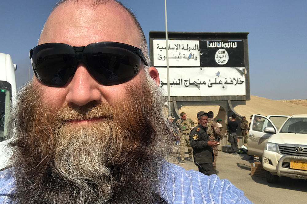 Chad Garland is a war correspondent for the Stars and Stripes. (Image courtesy of Chad Garland.) 