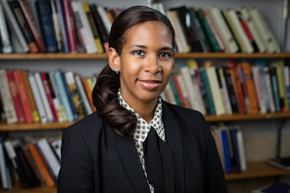 History professor Rana Hogarth’s research focuses on the history of both medicine and race, and the connections between. (Photo by L. Brian Stauffer.) 