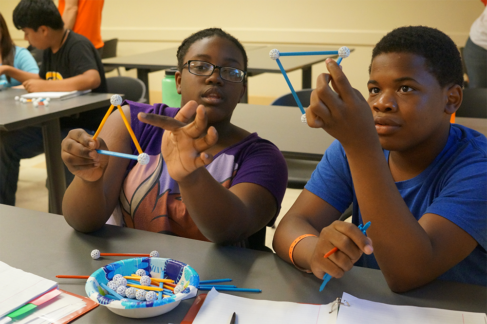 Programs at the Bridge to Enter Advanced Mathematics, founded by an LAS alumnus, are designed to create pathways for underserved children to enter STEM fields. (Photo courtesy of Daniel Zaharopol.) 