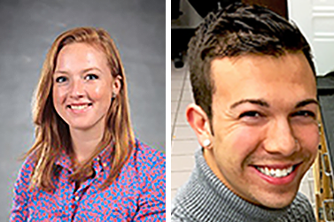 Emma Southgate and Kyle Shelton came to Illinois for graduate school after spending a summer as Snyder Scholars. (Image courtesy of the Department of Chemistry.) 