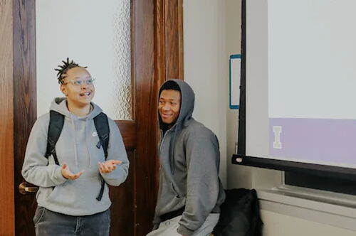 Students in class