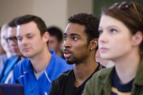 Students in class