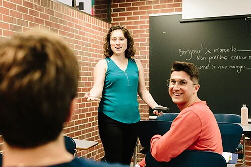 Students in class