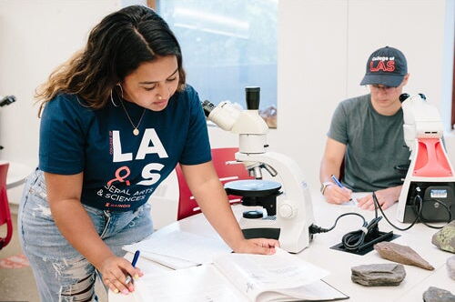 Students in a lab