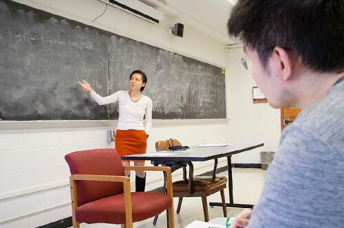Students in class