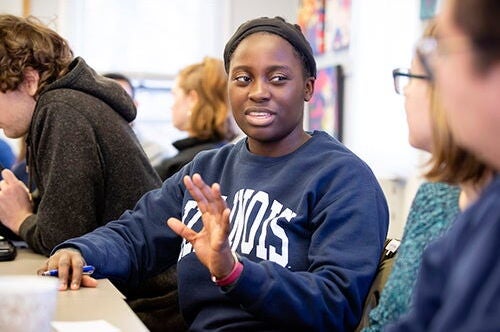 Students in class