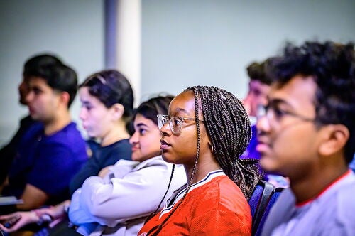 Students in a lecture