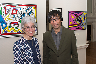 Deborah Paul and Milan Bagchi, who was recently named the Deborah Paul Professor of Molecular and Cellular Biology (Photo courtesy of the School of Molecular and Cellular Biology.) 