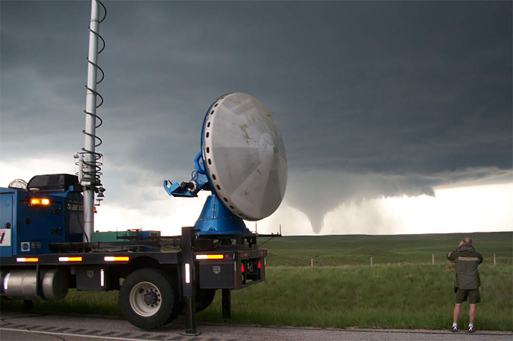 The Center for Severe Weather Research‘s Doppler on Wheels mobile radar will play an important role in an Illinois-led study of thunderstorms in Argentina. (Herb Stein/CSWR.)  